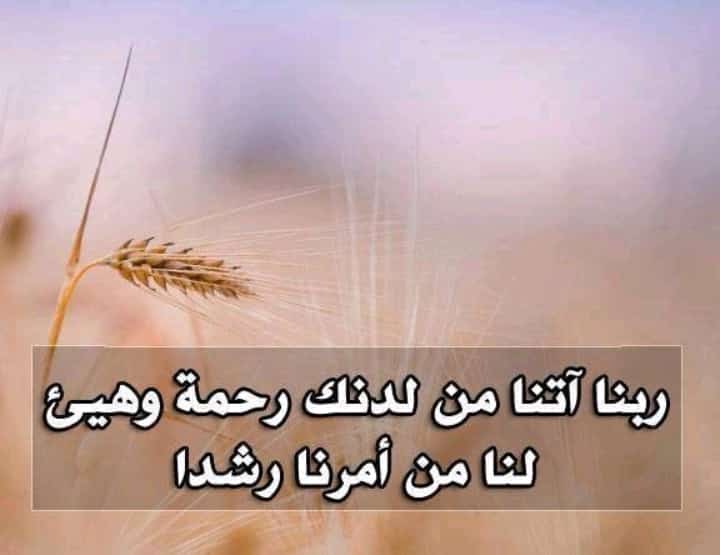 ربنا آتنا من لدنك رحمة وهيئ لنا من أمرنا رشدا