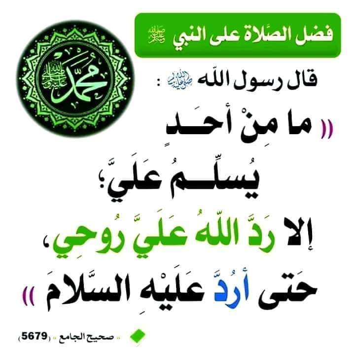 ما من احد يسلم عليّ الا رد الله عليّ روحي حتى ارد عليه السلام