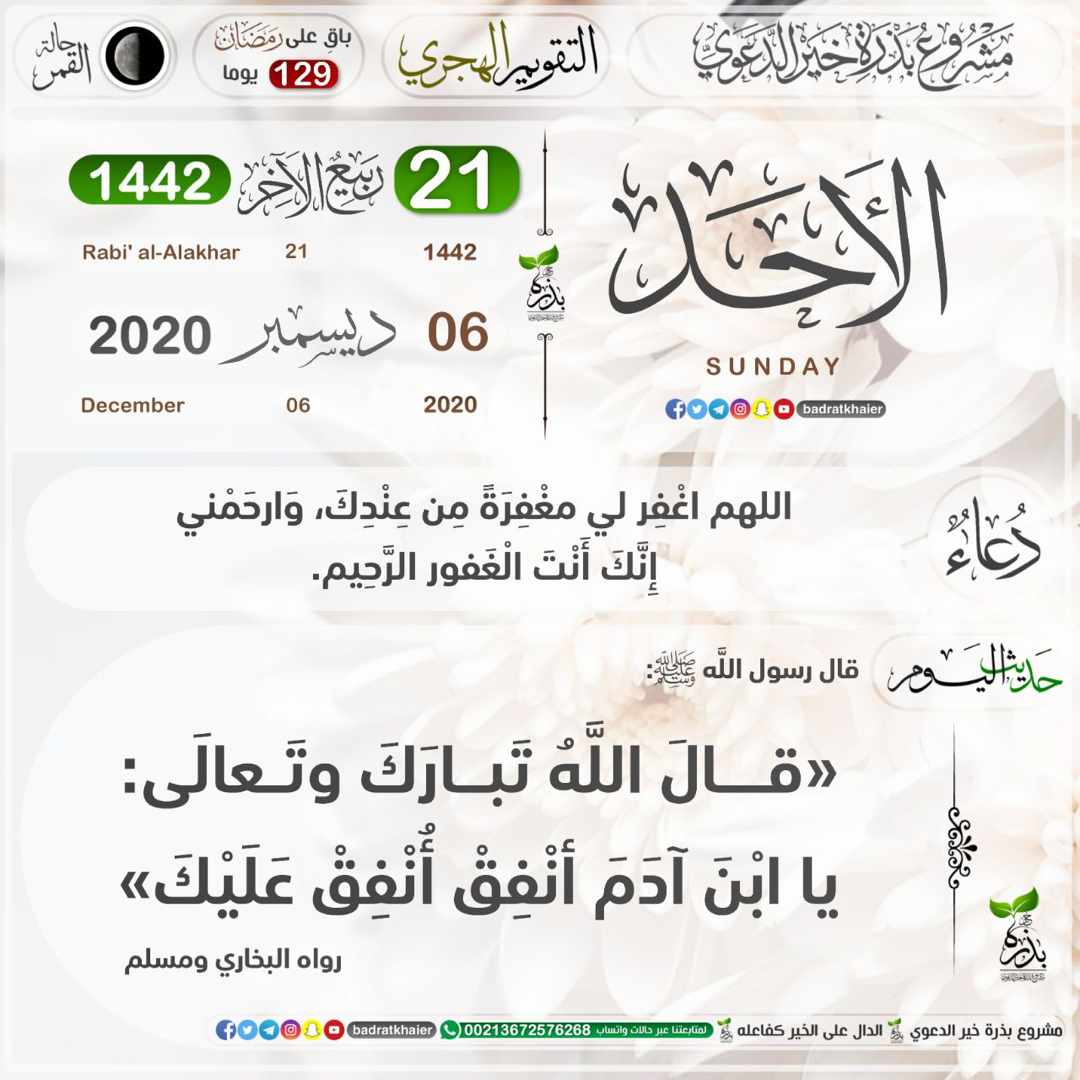 يا ابن آدم نفق ينفق الله عليك