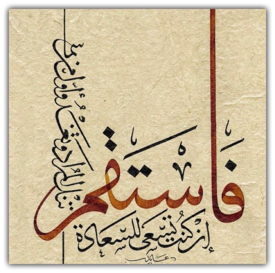 ان كنت تريد السعادة فاستقم