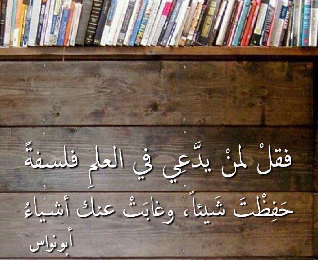 فقل لمن يدعي في العلم فلسفة