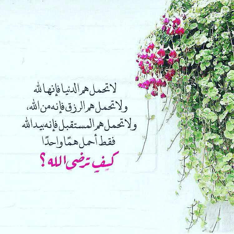 لا تحمل هم الدنيا