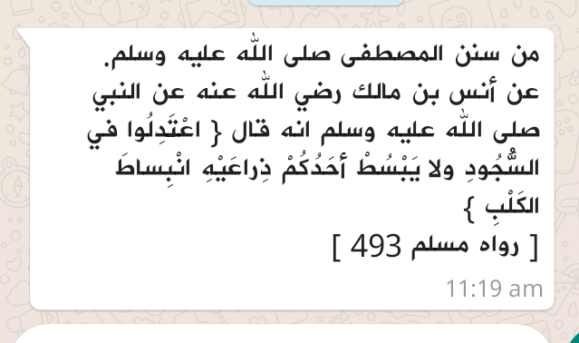 اعتدلوا في السجود#